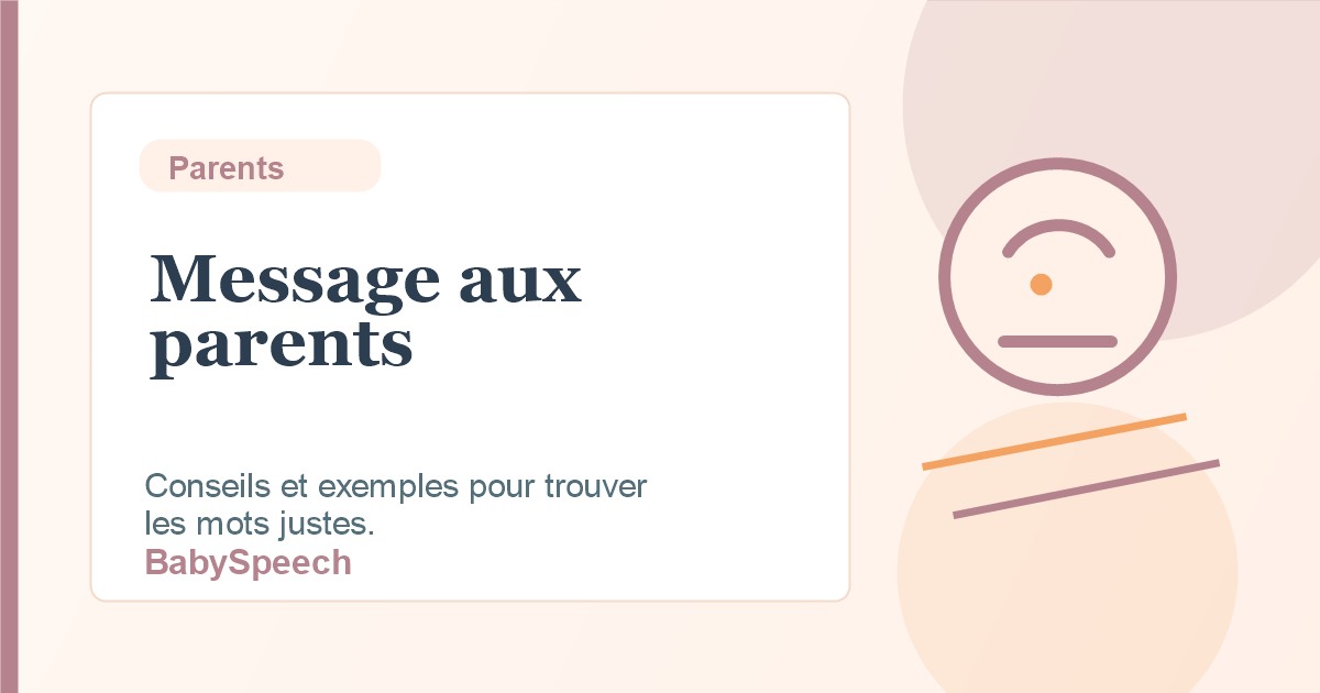 Que dire aux parents dans un discours de naissance